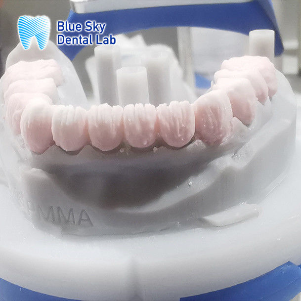 Rectangular Layered Zirconia Teeth Multilayer Before Glazing 0