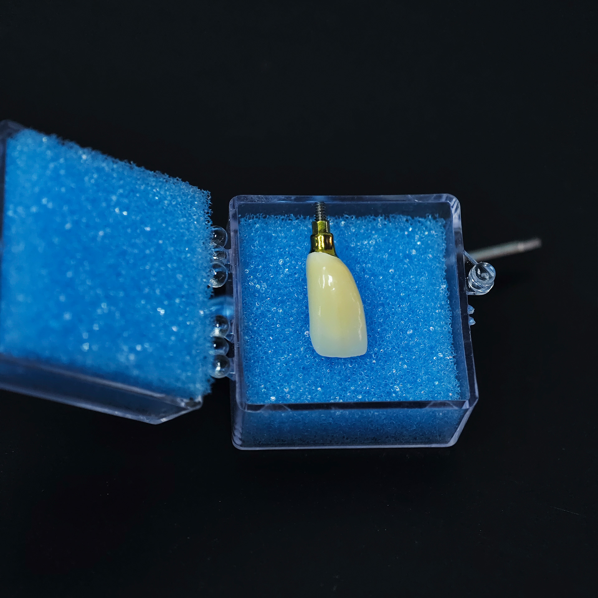 Zirconia crown with screw reta