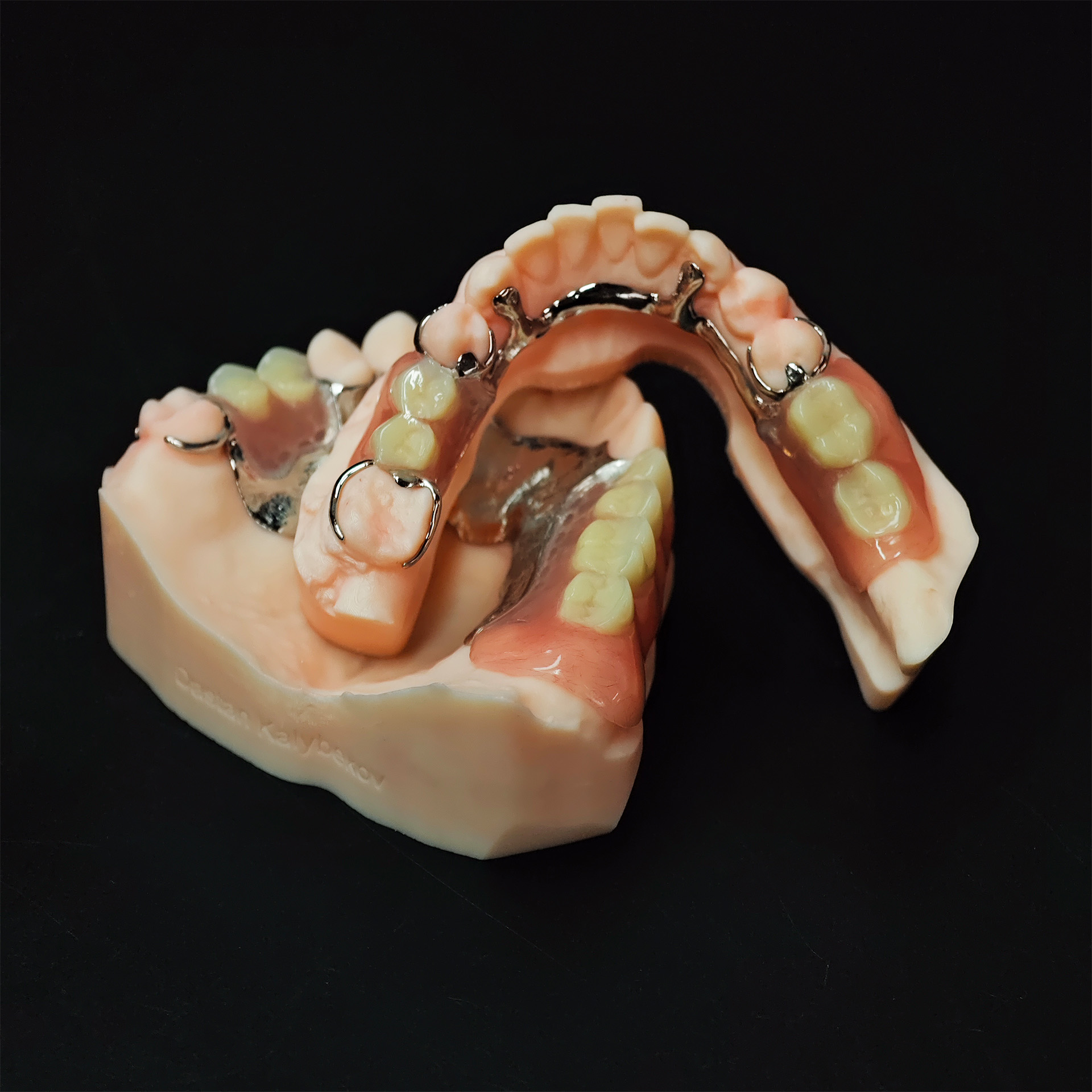 Cobalt chrome framework dentur